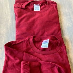 NWT Adult Unisex Long Sleeve Small 2 pack Shirts